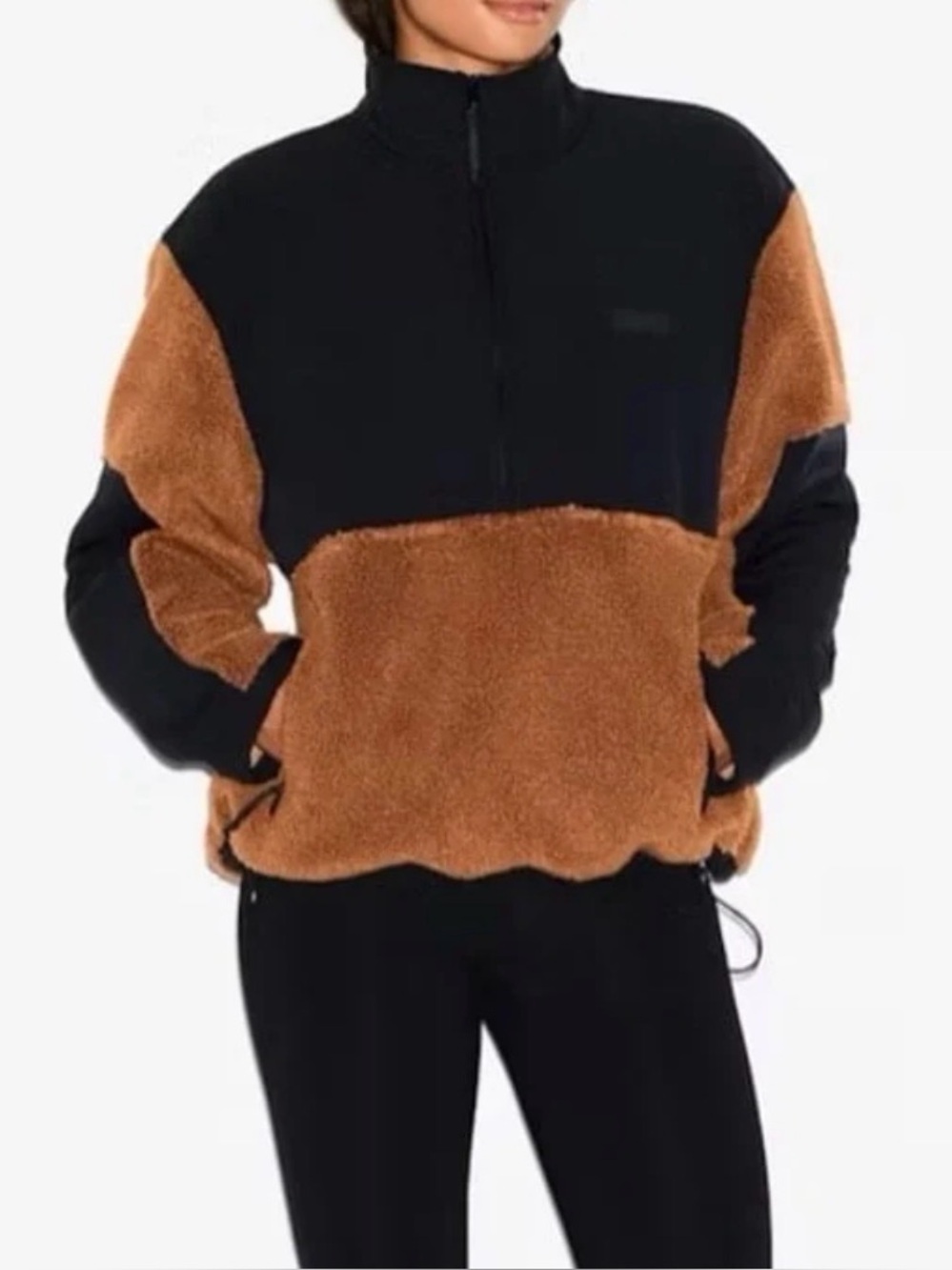 SKIMS Teddy Oversized Half Zip Pullover - Size Small